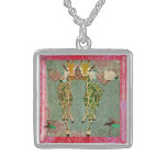 Gold Giraffes Twilight  Necklace