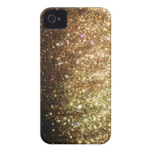 Gold Glitter iPhone Christmas Case iPhone 4 Cover