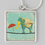 Gold Graceful Elephant Keychain keychains