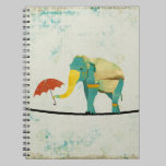 Gold Graceful Elephant Notebook notebooks