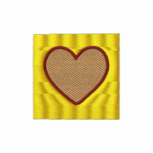 Gold Heart Custom Monogrammed Embroidered Shirt