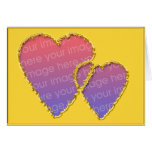 Gold Hearts Greeting Card