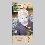 Gold & Jade Giraffe Christmas Photo Card photo cards