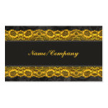 Gold lace business card templates