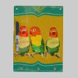 Gold Love Birds Dry Erase Board dry erase boards