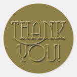 Gold Medal Style Thank You Stickers