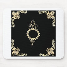 gold mehndi mousepads