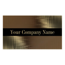 Gold Metal Look Business Cards