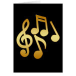 GOLD MUSIC NOTES CARDS