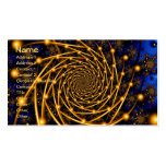 Gold Orbit Fractal Art Business Cards