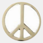 GOLD PEACE DESIGN STICKER