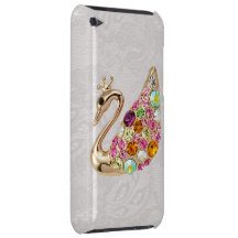 Gold Peacock & Jewels Paisley Lace iPod Touch Case