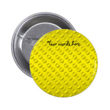 Gold polka dots on gold background button