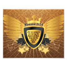 Gold Romans 8:14, Sons of God Photograph