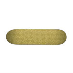 gold sequin effect skateboard