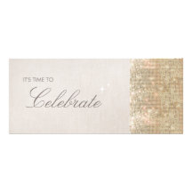 Gold Sequins Invitation