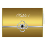 Gold Silver Diamond Black Jewel Table Card 1