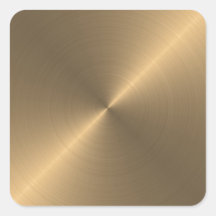 Gold Square Sticker