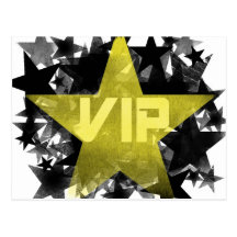 Gold Star VIP Postcard