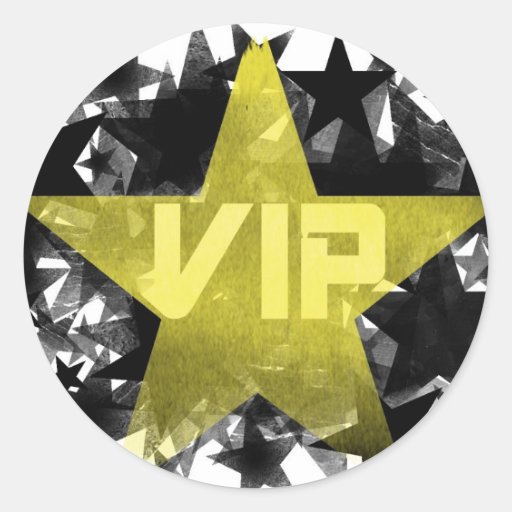 Gold Star VIP Stickers