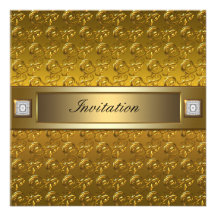 Gold Swirls Gold All Occasion Party Template Personalised Invitations
