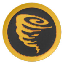 Gold Tornado Party Plates