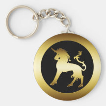 GOLD UNICORN KEY CHAIN