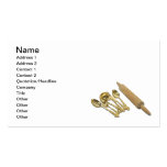 Gold Ware and Rolling Pin Business Card