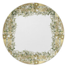 Gold wedding elegant dinnerware dinner plates
