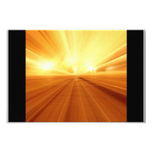 Gold Yellow Orange Abstract Zoom Blur Photo