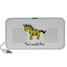 Gold zebra laptop speaker