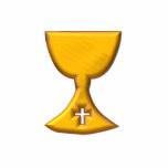 Golden "3-D" Chalice Cut Out