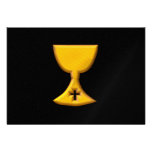 Golden "3-D" Chalice Personalised Invite
