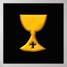 Golden "3-D" Chalice Poster