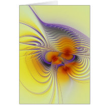 Golden Abstract 007Card