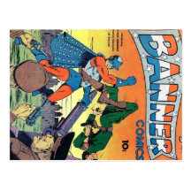 Golden Age Comic Art - Banner Comics Post Card
