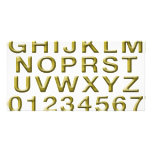 Golden Alphabet Customised Photo Card