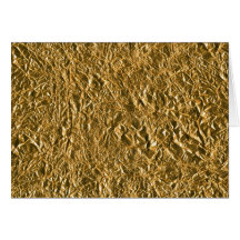 Golden Aluminium Background Greeting Card