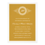 Golden Anniversary Medallion Party Invitation