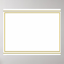 Golden Border Template - Add your TXT or IMG Print