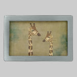 Golden Bronze Giraffes Belt Buckle belt buckles