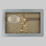 Golden Bronze Giraffes  Best Father Belt Buckle belt buckles