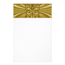 Golden Butterfly Personalized Stationery
