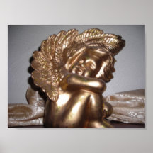 Golden Cherub Print