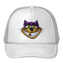Golden Cheshire Cat Cap Trucker Hats