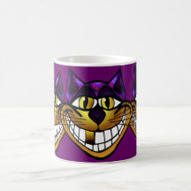 Golden Cheshire Cat Mug