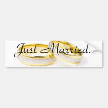 Golden Chic Stylish Bridal Shower Bumper Sticker