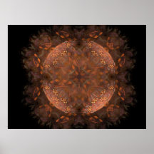 Golden Copper Shimmer Print