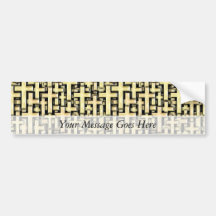 Golden Crosses Bumper Stickers