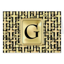 Golden Crosses Card